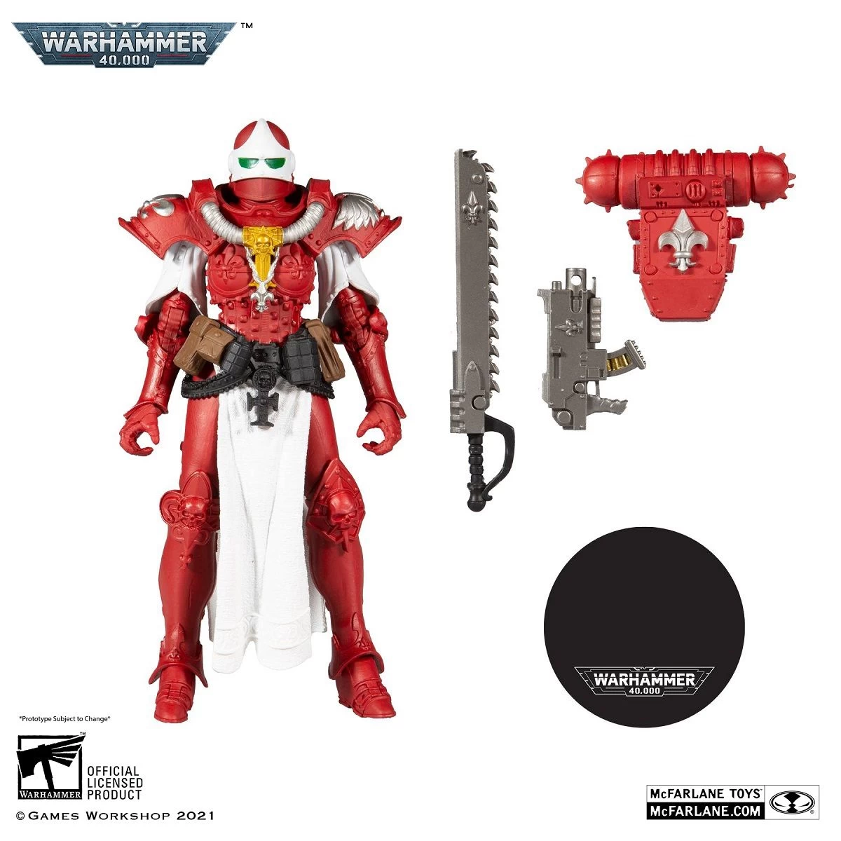 Warhammer 40k - Adepta Sororitas Battle Sister Red Figur 3 Warhammer 40k - Adepta Sororitas Battle Sister Red Figur