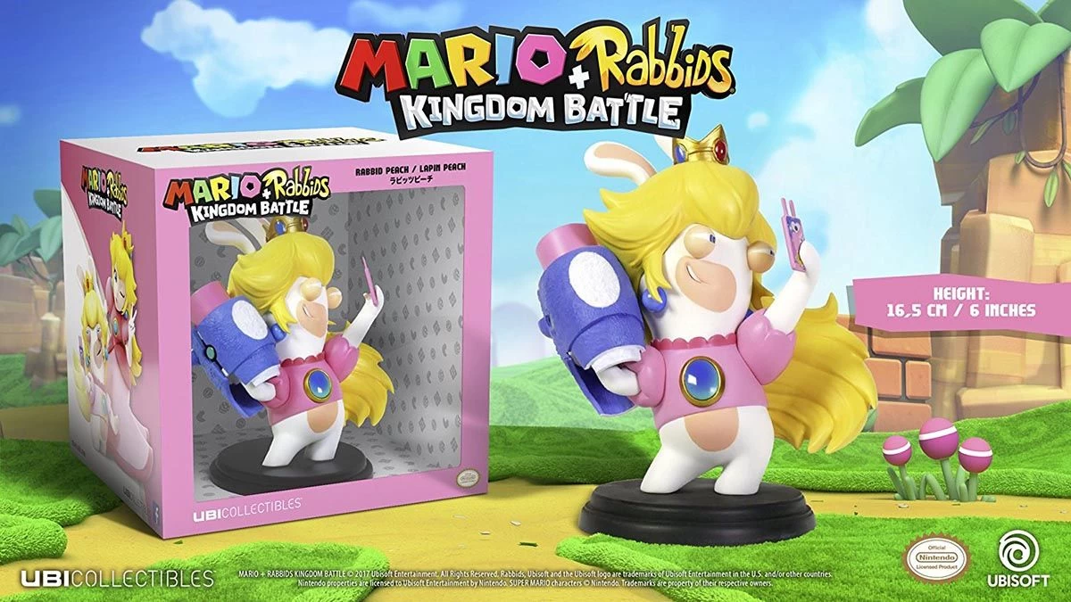 Ubisoft Mario + Rabbids Kingdom Battle: Rabbid Peach 16cm Figur 3 Ubisoft Mario + Rabbids Kingdom Battle: Rabbid Peach 16cm Figur