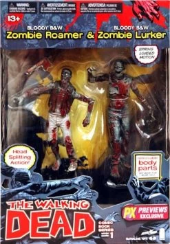 The Walking Dead Zombie Roamer & Lurker Figuren 2-Pack