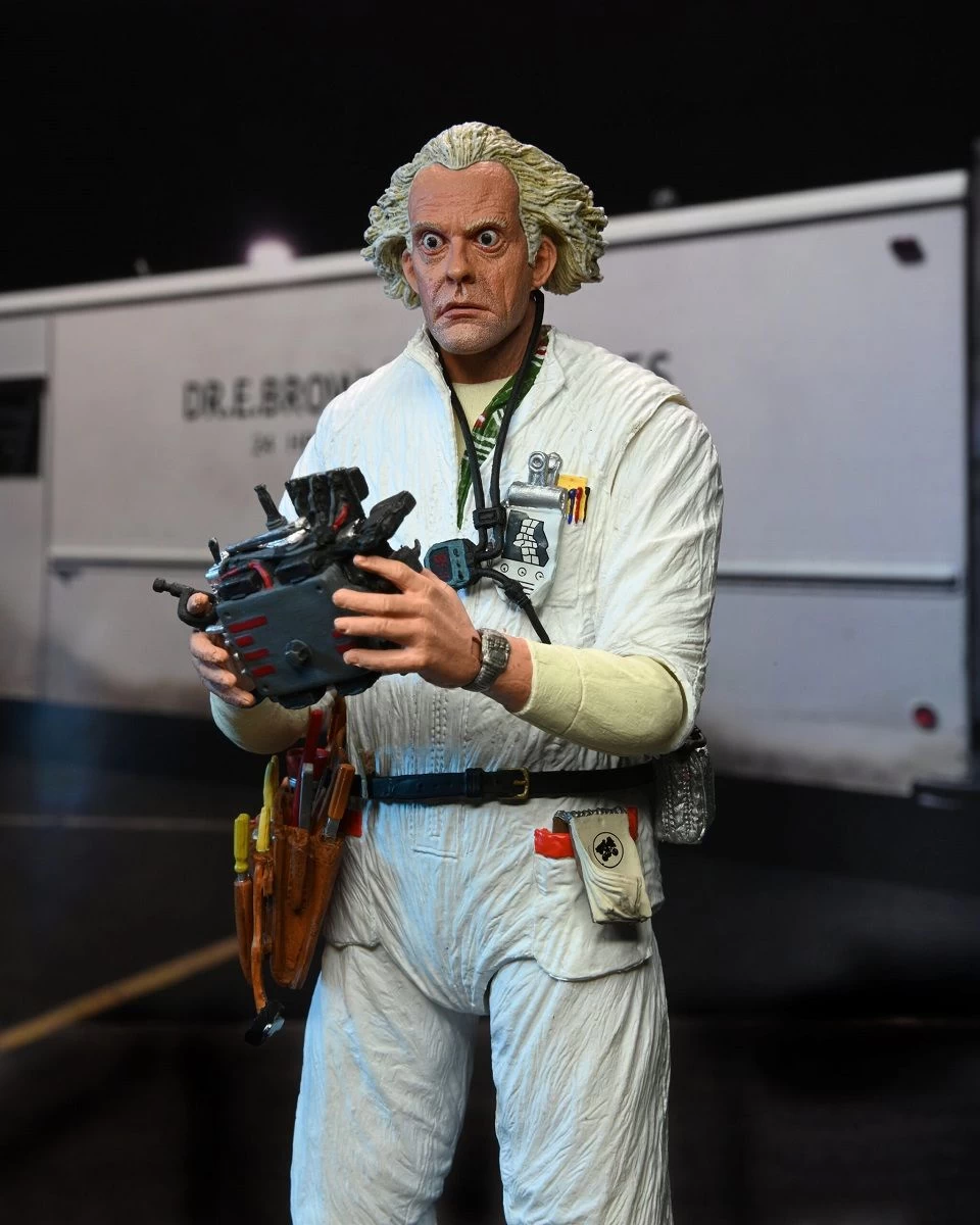 NECA Zurück In Die Zukunft - Doc Brown 1985 Ultimate Actionfigur 7 NECA Zurück In Die Zukunft - Doc Brown 1985 Ultimate Actionfigur – Bild 5