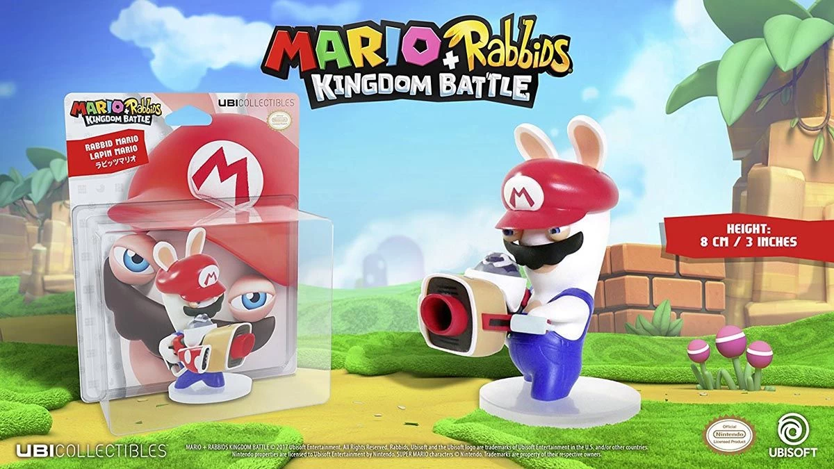 Ubisoft Mario + Rabbids Kingdom Battle: Rabbid Mario 8cm Figur 3 Ubisoft Mario + Rabbids Kingdom Battle: Rabbid Mario 8cm Figur