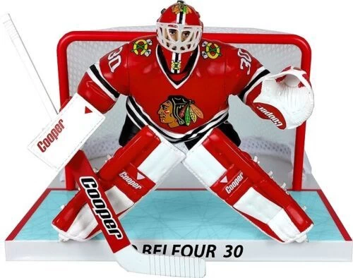 NHL - Chicago Blackhawks - Ed Belfour Mit Netz - Limited Edition Figur